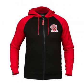 Full-Zip Hooded sweatshirt - red/black
